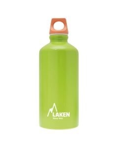 Laken Futura aluminium drinking bottle 0,6 L.-Green pink cap