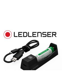 Ledlenser Charger + Li-Ion 14500 750 mAh battery