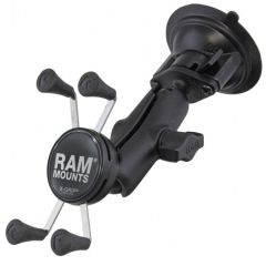 RAM Twist Lock imukuppikiinnike + Universal X-Grip