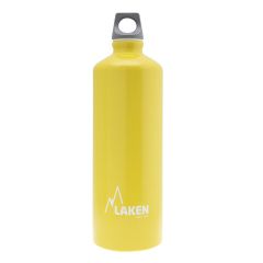 Laken Futura 1 L dricksflaska i aluminium gul, grå kapsyl