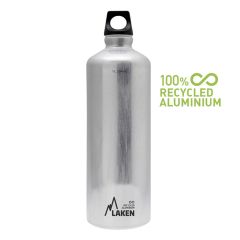 Laken Futura alumiininen juomapullo 1 L silver