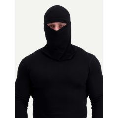 Svala Merino Extra Warm Shell hooded shirt black
